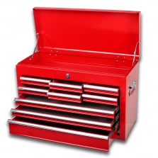 Horny nadstavec na vozík 9 zásuviek 1 priehradka červený