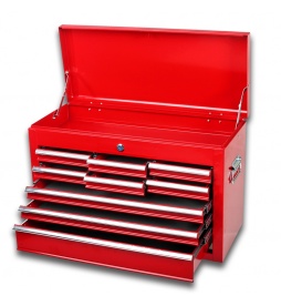 Horny nadstavec na vozík 9 zásuviek 1 priehradka červený