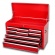 Horny nadstavec na vozík 9 zásuviek 1 priehradka červený