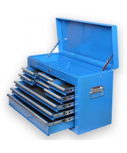 Horny nadstavec na vozík 9 zásuviek 1 priehradka modrý