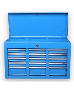 Horny nadstavec na vozík 9 zásuviek 1 priehradka modrý