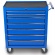Montážny servisný dielenský vozík náradie 7 ZÁSUVIEK na ložiskách - Modrý