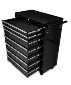 Montážny servisný Dielenský vozík na náradie 7 ZÁSUVIEK zvýšený - Čierný